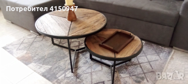 Комплект холни масички стил РУСТИК