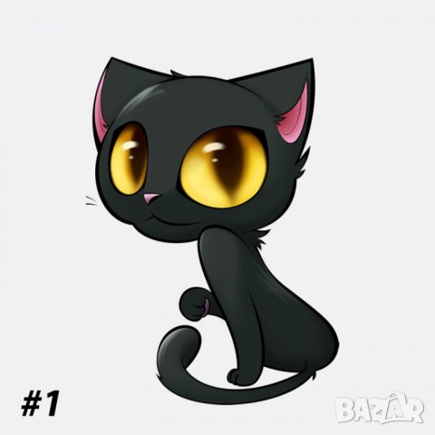 Стикер за кола котка