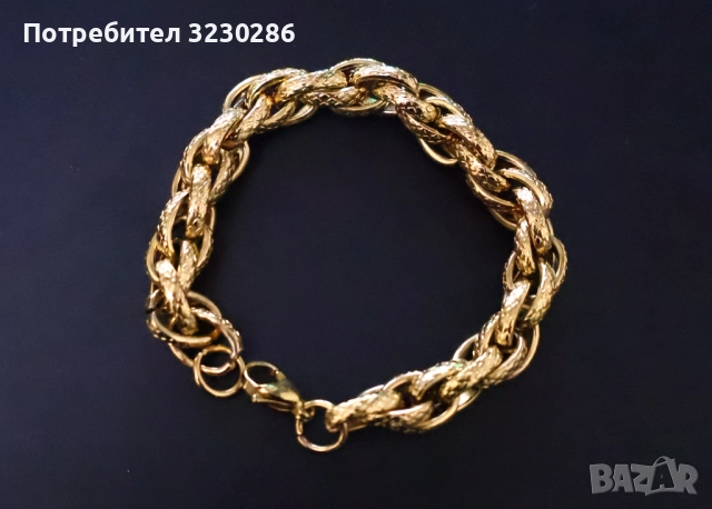 Нова масивна унисекс гривна, снимка 2 - Гривни - 52901339