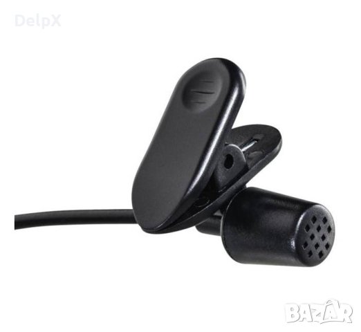 Мини микрофон динамичен HAMA за ревер с щипка, клипс 2m, снимка 1 - Други - 42617556