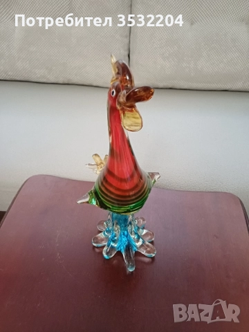 Фигура на патица от стъкло мурано, снимка 2 - Антикварни и старинни предмети - 52194458