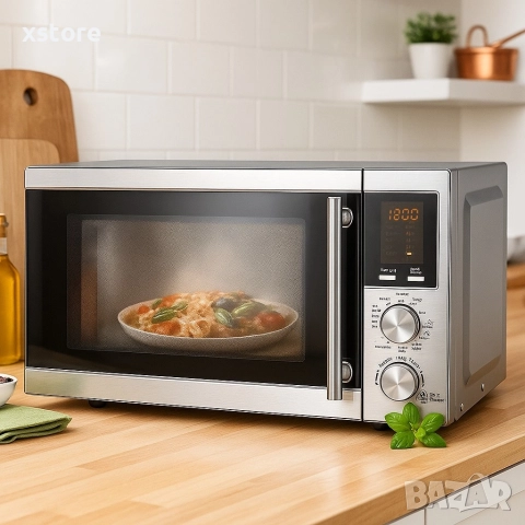 Микровълнова печка с грил Royalty Line RL-MWO-3805, снимка 3 - Микровълнови - 52698818