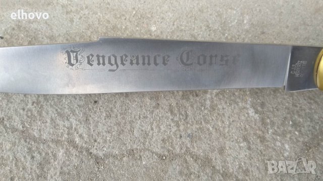 Масивен ловен нож C.JUL HERBERTZ с дръжка от еленов рог, снимка 4 - Други ценни предмети - 38872970