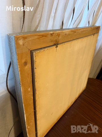 Гоблен 90 на 70см. Ръчно шит - дървена рамка, снимка 5 - Гоблени - 54335178