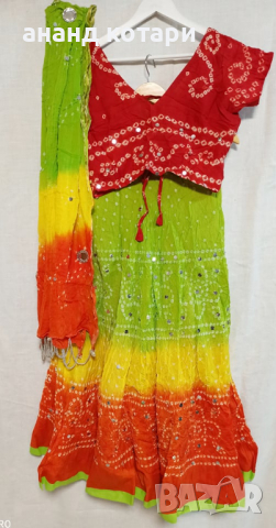 Ленга чоли традиционен комплект от Раджастан- ”Бандеж”, снимка 3 - Рокли - 21055632
