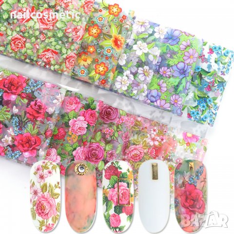 10 цвята комплект фолио за маникюр Т31