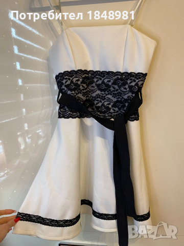 Бяла официална рокля. , снимка 2 - Рокли - 44793678