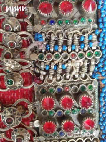 Родопски османски сребърен прочелник трепка кучка сокай накит , снимка 4 - Антикварни и старинни предмети - 53140857