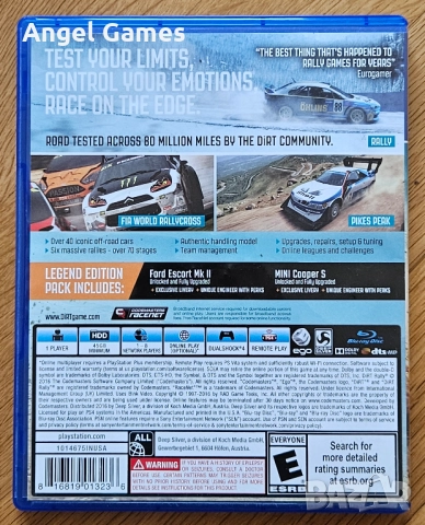 DiRT Rally Legend Edition  PS4 Playstation 4 PS5 Плейстейшън 5 PS коли, снимка 2 - Игри за PlayStation - 52854713