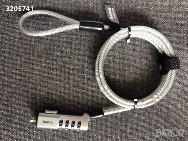 HAMA 054120 Заключващо устройство за лаптоп, 4-цифрен код, 10 000 комбинации - НОВО