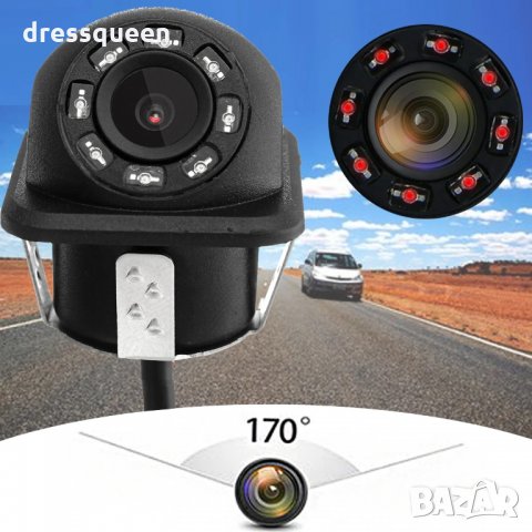 2838 HD камера за задно виждане с хоризонтален монтаж , снимка 12 - Аксесоари и консумативи - 30378406
