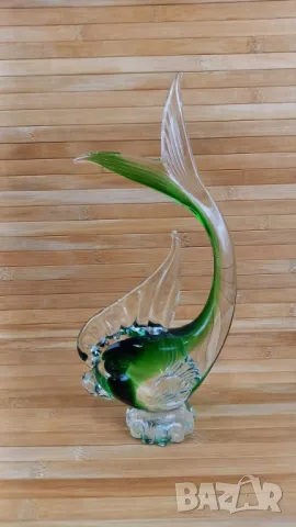 Две стъклени риби - Мурано, снимка 3 - Статуетки - 49680009