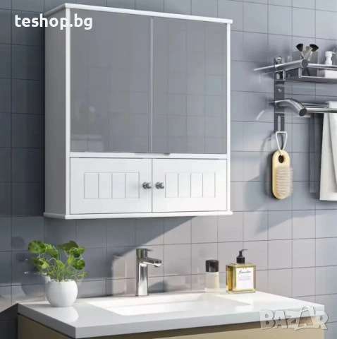 Шкаф за баня HOS-MD огледален 55х60х17.5 бял