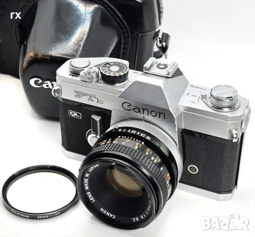 Canon FTb QL + обектив Canon FD 50mm f/1.8 S.C. 