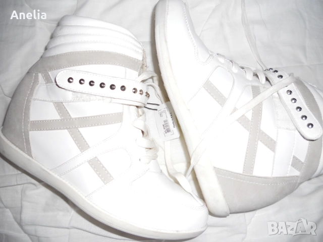 Естествена КОЖА Дамски Платформи Обувки Номер 41, снимка 4 - Маратонки - 52200006