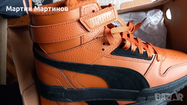 Мъжки маратонки PUMA от естествена кожа, снимка 7 - Маратонки - 52736632