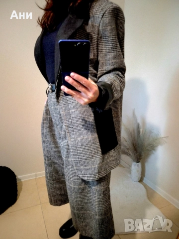 Разпродажба Дамски блейзър каре и пепит М/Л, снимка 9 - Комплекти - 52092132