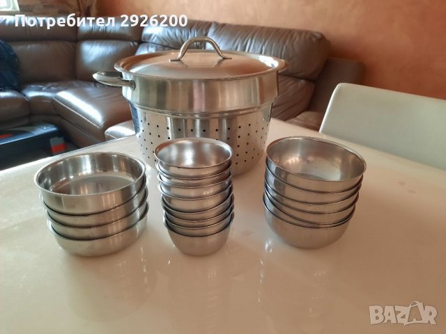  Купички хром никел 18/10, снимка 6 - Съдове за готвене - 32432449