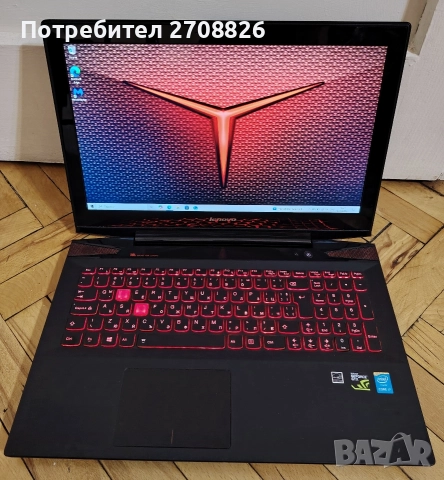 ЧЕРЕН ПЕТЪК ! Геймърски лаптоп Lenovo Y50 Windows 11 Pro 2 видео карти