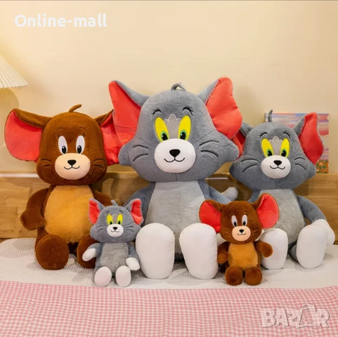 Голяма плюшена играчка Том и Джери, 100см Tom and Jerry, снимка 5 - Плюшени играчки - 51236642