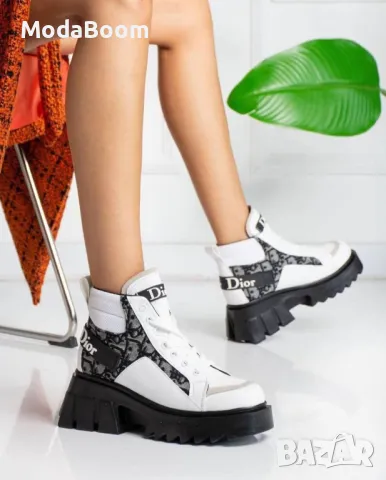 Christian Dior • дамски боти • два цвята , снимка 2 - Дамски боти - 48043159