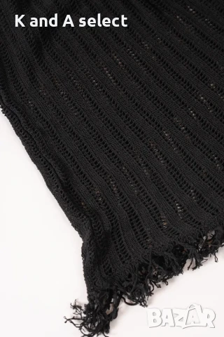 Черна плажна рокля трико, снимка 2 - Рокли - 51170709