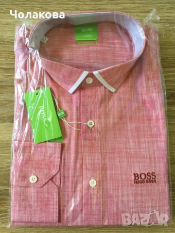 Hugo Boss памучни ризи с дълъг ръкав, размер М и XL, снимка 2 - Ризи - 51325462