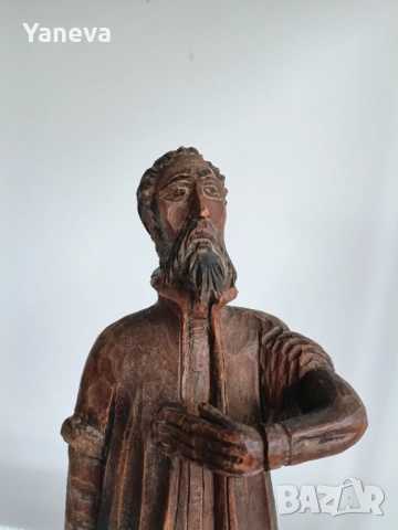 Дърворезба Дон Кихот , литературен герой известен със своя идеализъм., снимка 2 - Статуетки - 52654285