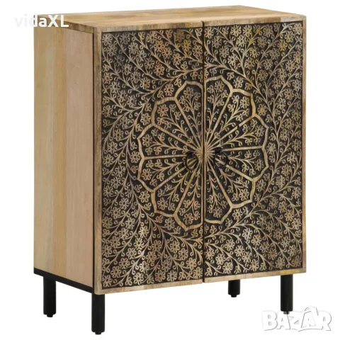 vidaXL Страничен шкаф 60x33x75 см манго масивно дърво
