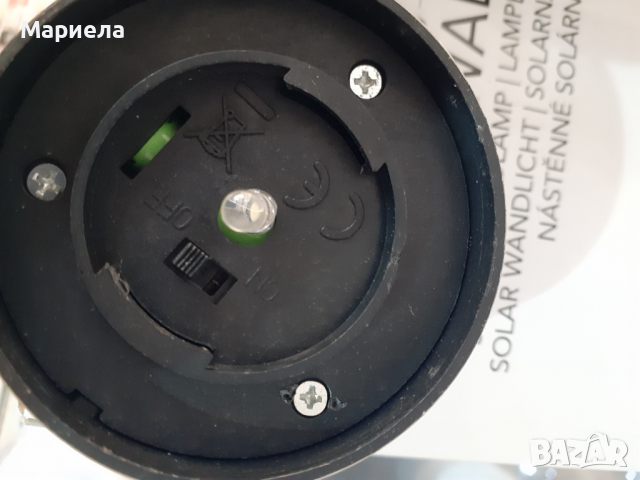 Продавам стенна соларна лампа-метал стъкло - Чисто нови 3броя соларни лампи за 36лв, снимка 8 - Лампи за стена - 36529234