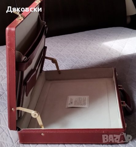 Стилно бизнес куфарче от естествена кожа, снимка 11 - Куфари - 44478271