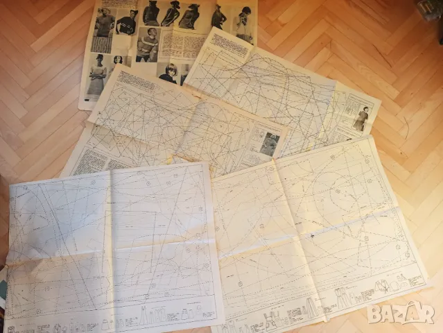 Подлистници с кройки от 70-те години от в. "Жената днес"