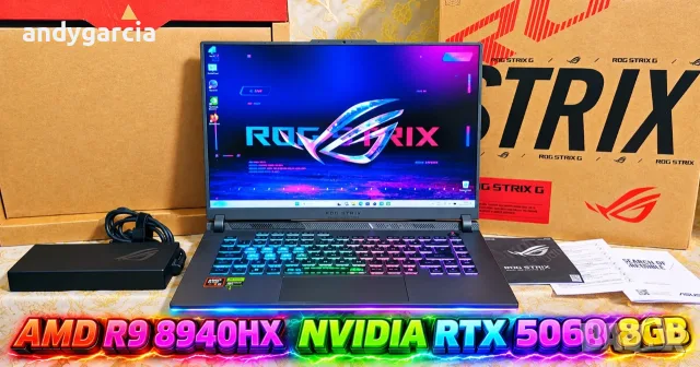 ASUS ROG Strix G16 G614PM/AMD Ryzen 9 8940HX/NVidia RTX 5060 8GB/16GB RAM/1TB NVME/16 IPS FHD+ 165hz