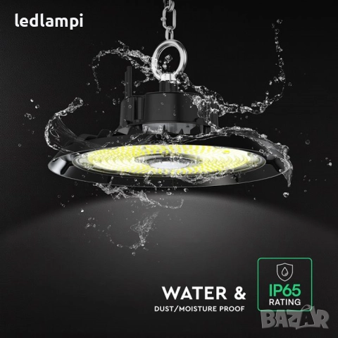 LED Индустриална Камбана 100W CREE Чип 135Lm/W - 6 Години Гаранция Студено Бяла Светлина, снимка 4 - Други - 8536848