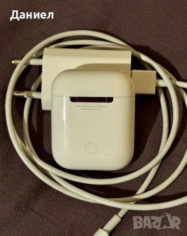 Слушалки Apple AirPods gen 2 + зарядно, снимка 3 - Bluetooth слушалки - 53169648
