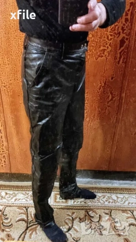 Мъжки кожен панталон, снимка 2 - Панталони - 54027642