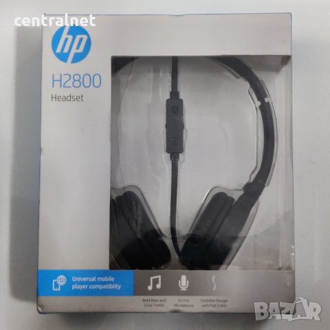 Слушалки HP H2800 3.5 мм един общ жак с микрофон, снимка 4 - Слушалки, hands-free - 33948465