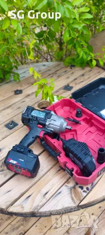 Чисто нов Акумулаторен Гайковерт Parkside Performance 20V  +батерия 4Ah и зарядно(с Куфар), снимка 2 - Винтоверти - 55895184