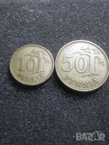 Лот 10 и 50 пениа 1963г.
