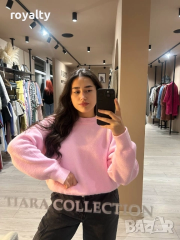 Розова Дамска Блуза , снимка 4 - Блузи с дълъг ръкав и пуловери - 52884947