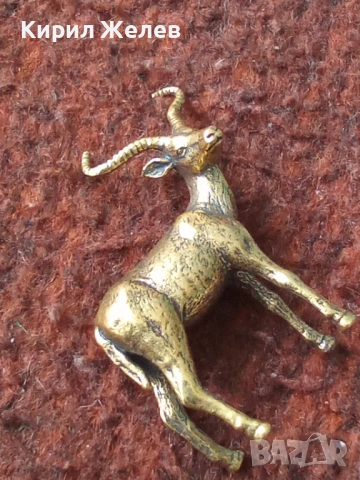 Бронзова фигурка на тибетската антилопа 44638, снимка 5 - Колекции - 54173229