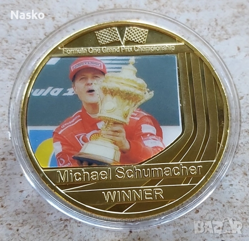 Сувенирна монета "Михаел Шумахер"F1
