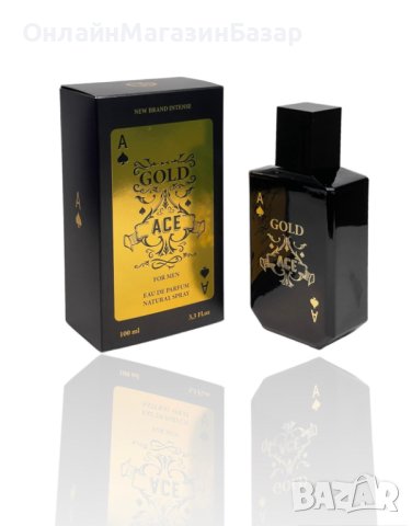Мъжки парфюм New Brand Intense Gold Ace 100МЛ, снимка 1 - Мъжки парфюми - 44166955