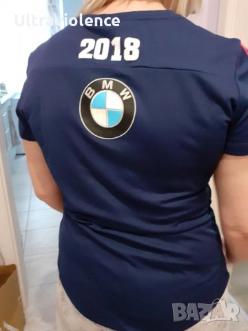 НОВА Дамска спортна фланелка Adidas BMW, снимка 9 - Тениски - 29203040