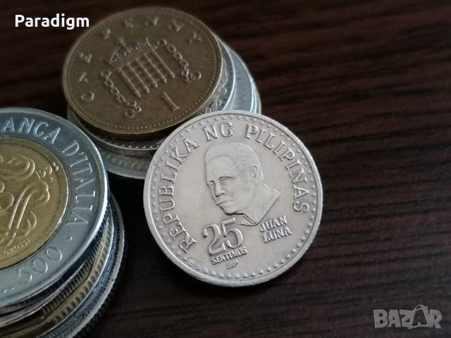 Монета - Филипини - 25 сентима | 1982г.