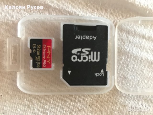Продавам micro USB card 512GB чисто нови plus adapter , снимка 3 - USB Flash памети - 40289104