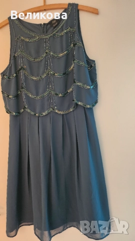 Тъмнозелена официална рокля, снимка 6 - Рокли - 52273933