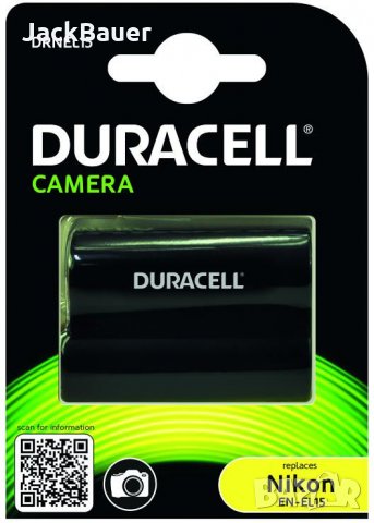 Батерия Duracell EN-EL15 за Nikon D500, D610, D750 и др., снимка 1 - Батерии, зарядни - 29898788