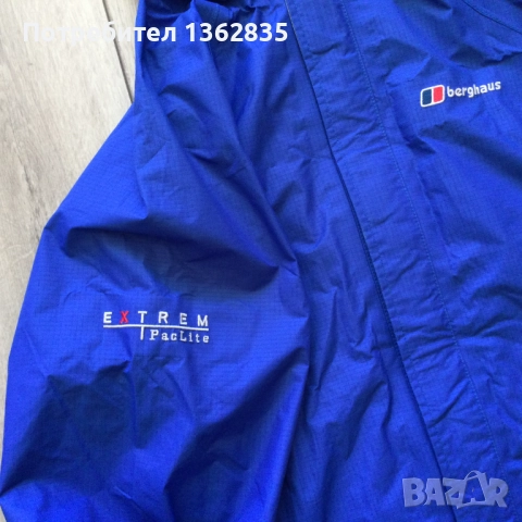 НОВА дамско синьо яке ветровка горнище BERGHAUS Goretex размер 12 / М, снимка 6 - Якета - 52524992