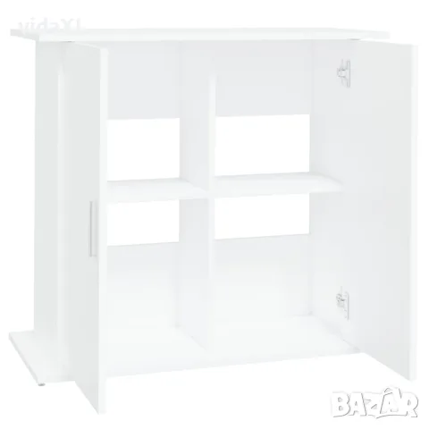 vidaXL Поставка за аквариум, бяла, 81x36x73 см, инженерно дърво, снимка 6 - Аквариуми - 56148100